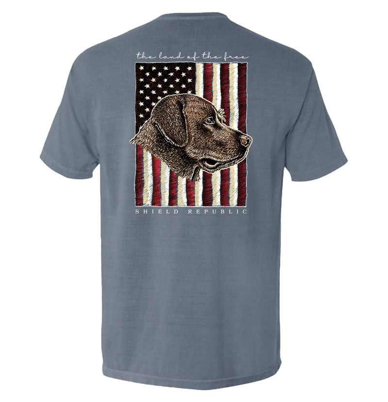 Load image into Gallery viewer, The Land of the Free Chocolate Lab