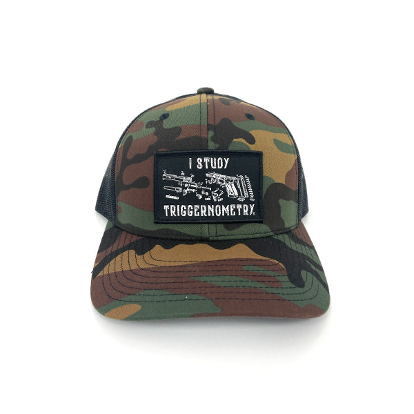 Load image into Gallery viewer, I Study Triggernometry Woven Patch Hat