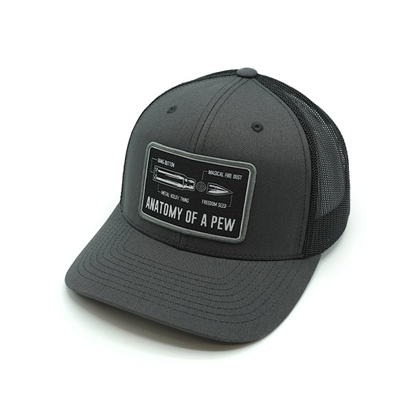 Load image into Gallery viewer, Anatomy Of A Pew Woven Patch Hat