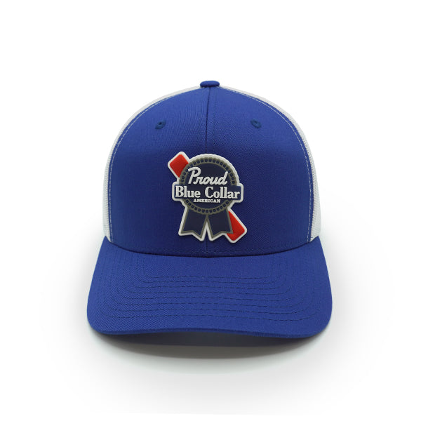 Load image into Gallery viewer, Proud Blue Collar American Hat PVC Patch