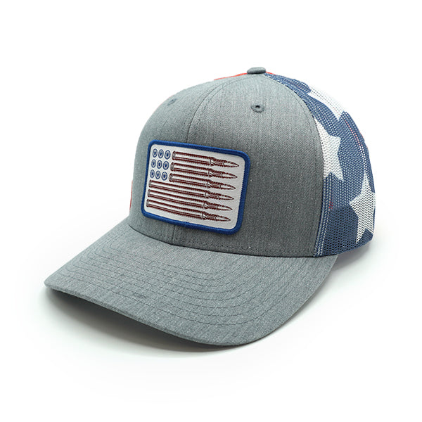 Load image into Gallery viewer, USA Bullet Flag Woven Patch Hat