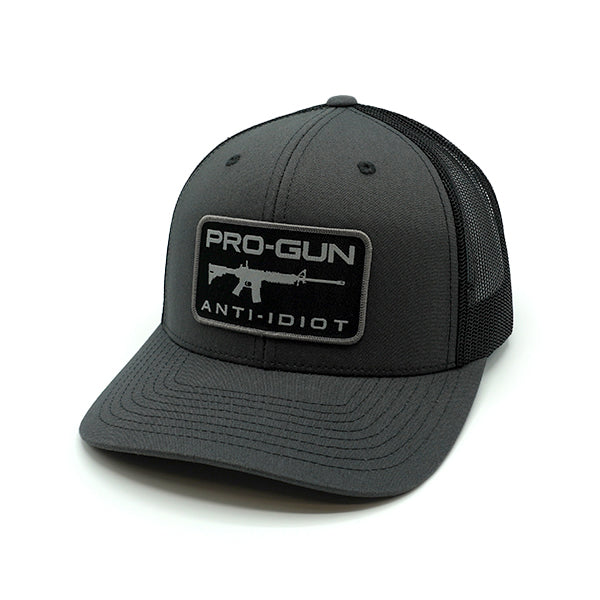 Load image into Gallery viewer, Pro Gun Anti Idiot Woven Patch Hat