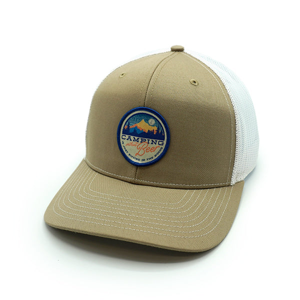 Load image into Gallery viewer, Camping without Beer Woven Patch Hat