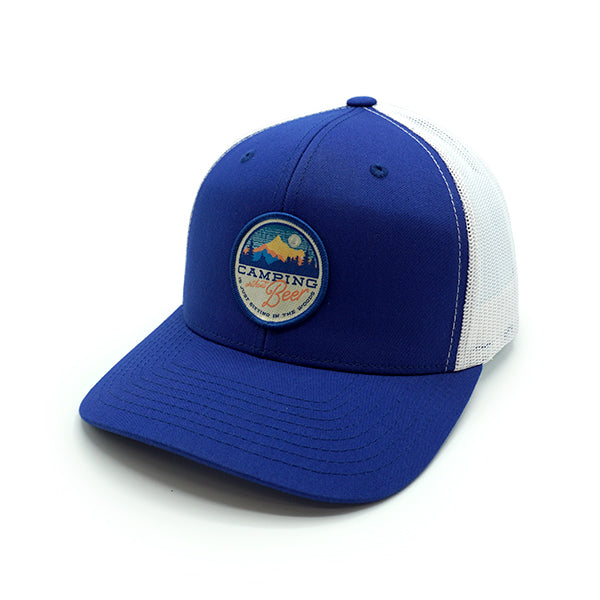 Load image into Gallery viewer, Camping without Beer Woven Patch Hat