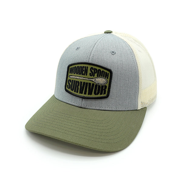 Load image into Gallery viewer, Wooden Spoon Survivor Woven Patch Hat