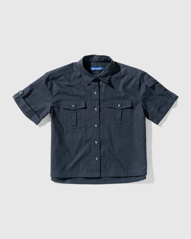 Load image into Gallery viewer, Women's Cropped Organic Utility Shirt
