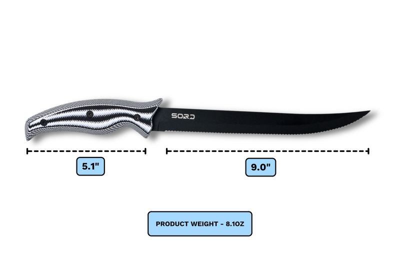 Load image into Gallery viewer, 9" SERRATED BLADE