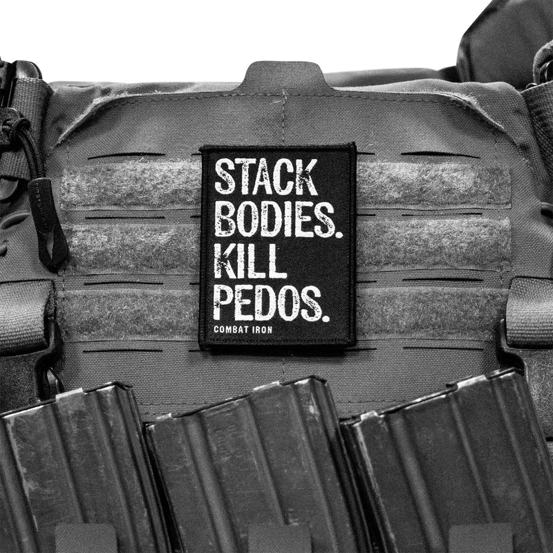Load image into Gallery viewer, Stack Bodies. Kill Pedos Velcro Patch