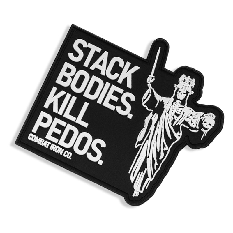 Load image into Gallery viewer, Stack Bodies. Kill Pedos Grim Reaper PVC Patch