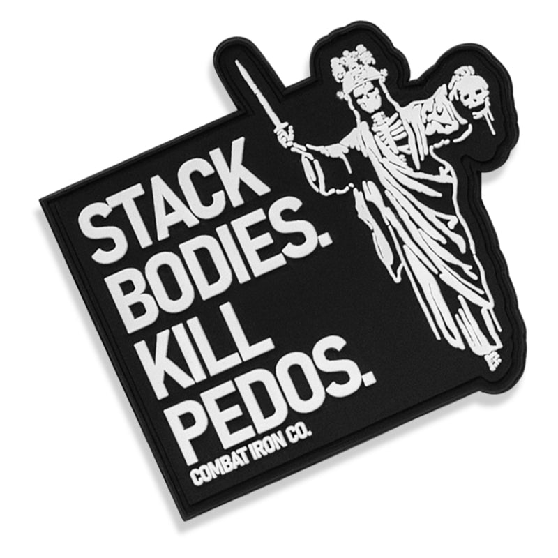 Load image into Gallery viewer, Stack Bodies. Kill Pedos Grim Reaper PVC Patch