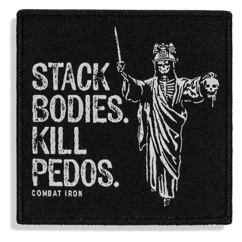 Load image into Gallery viewer, Stack Bodies. Kill Pedos Grim Reaper Velcro Patch