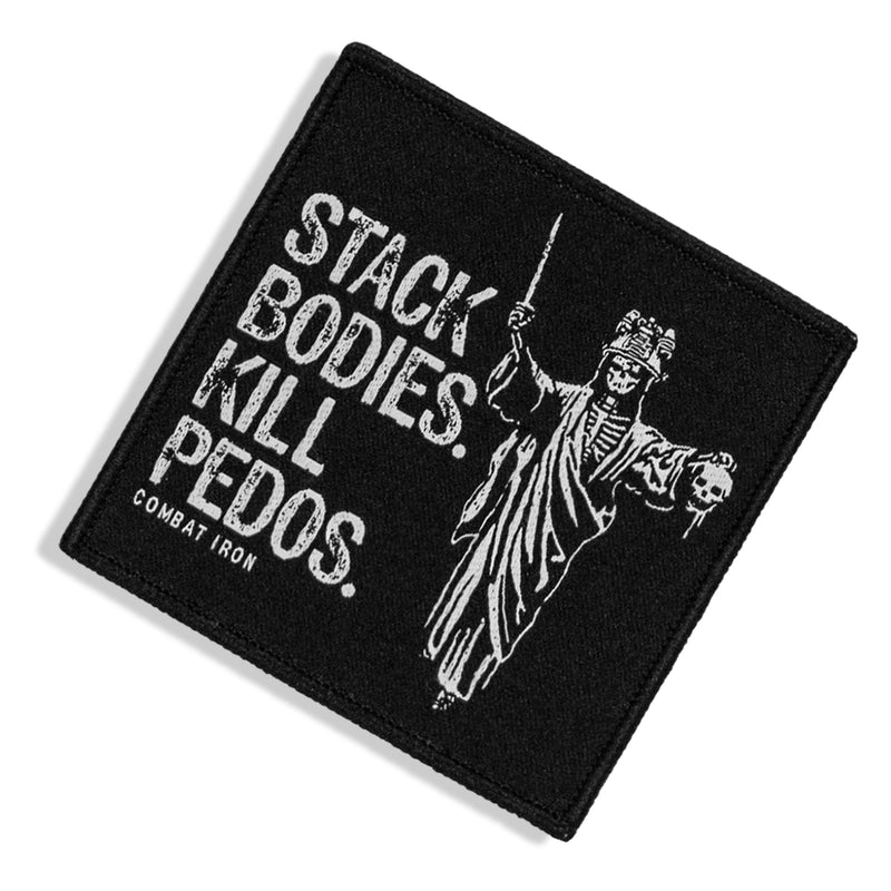 Load image into Gallery viewer, Stack Bodies. Kill Pedos Grim Reaper Velcro Patch