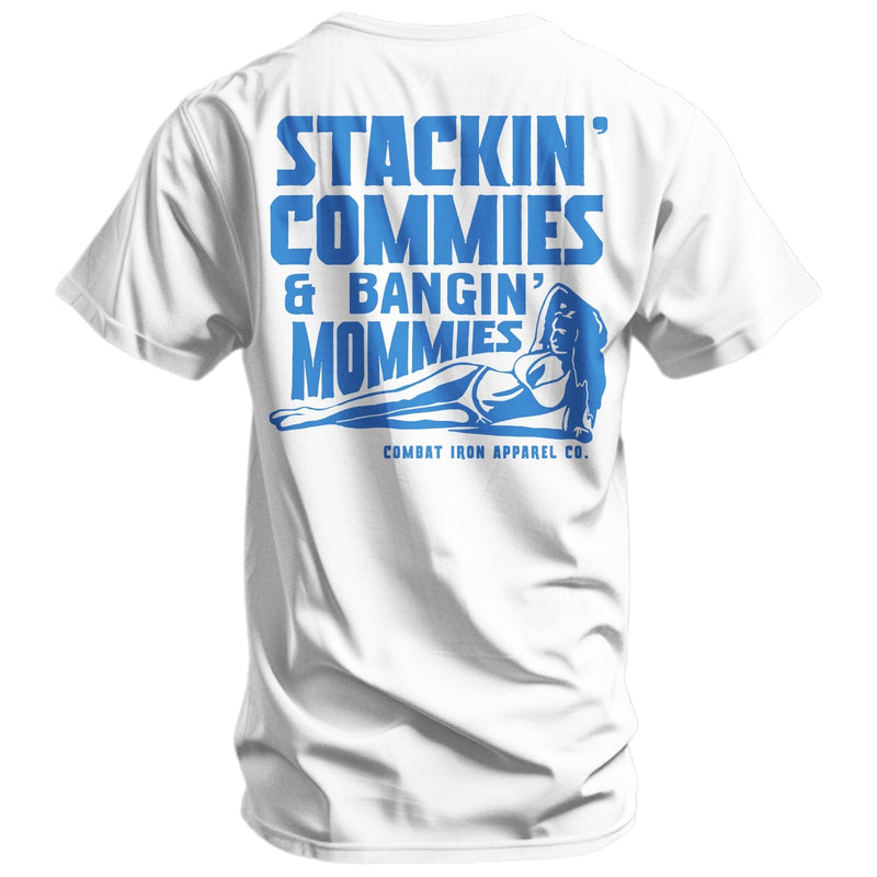 Load image into Gallery viewer, Stackin' Commies & Bangin' Mommies Men's T-Shirt