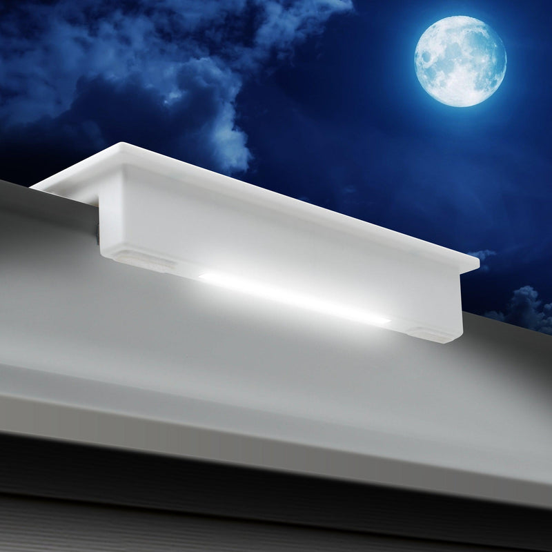 Load image into Gallery viewer, EZ Solar Home Security Floodlight - Gutter Mounted