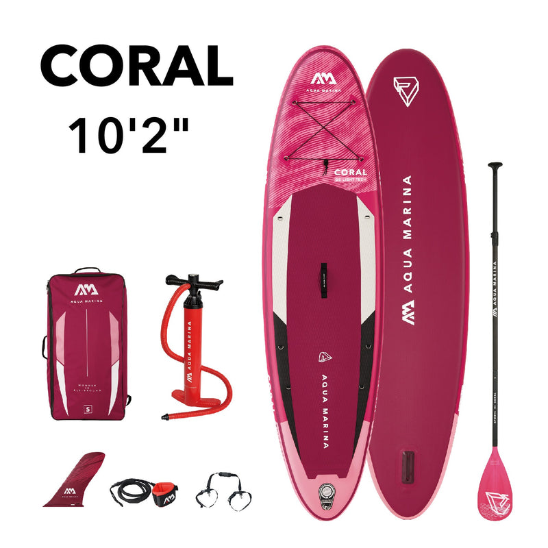 Load image into Gallery viewer, Aqua Marina CORAL 10'2" Inflatable Paddle Board All-Around Advanced SUP