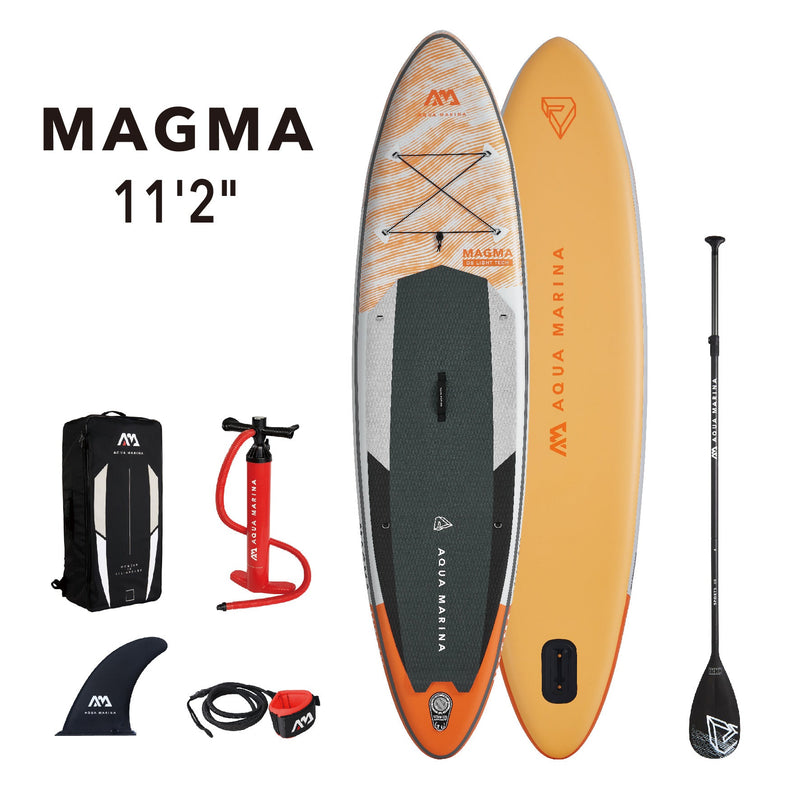 Load image into Gallery viewer, Aqua Marina MAGMA 11'2" Inflatable Paddle Board All-Around Advanced SUP
