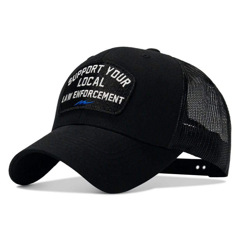 Load image into Gallery viewer, Support Your Local Law Enforcement Mid-Profile Snapback Hat