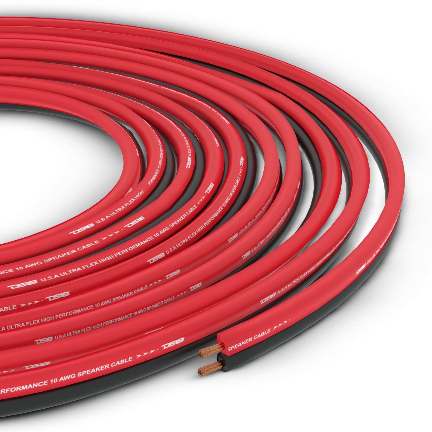 DS18 SW-10GA-100RB 10-GA Ultra Flex CCA Speaker Wire 100 Ft - Skoutley Outdoors LLC