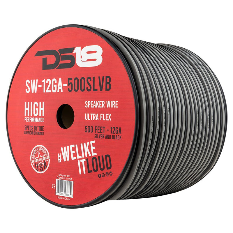 Load image into Gallery viewer, 12-GA Speaker Wire 500 Feet -Silver and Black