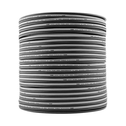 12-GA Speaker Wire 500 Feet -Silver and Black - Skoutley Outdoors LLC