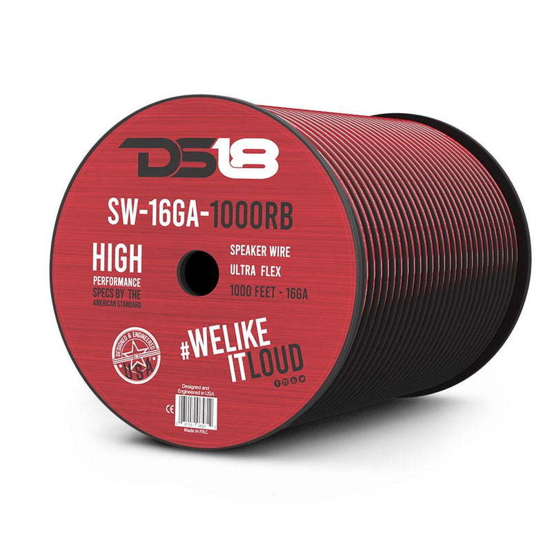 Load image into Gallery viewer, 16-GA Speaker Wire 1000 Feet - Red