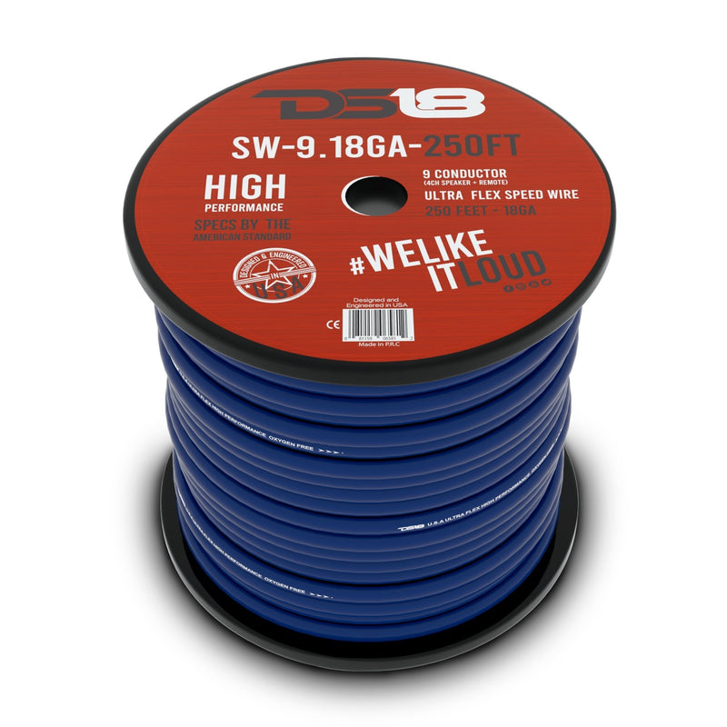 Load image into Gallery viewer, 9 X 18-GA Speed Speaker Wire 250 Feet