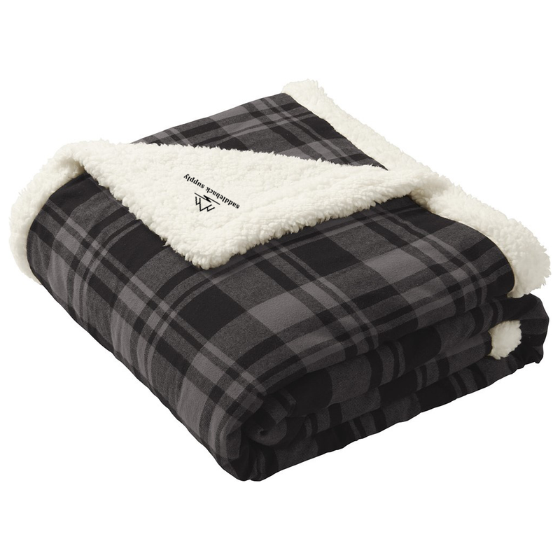 Load image into Gallery viewer, Saddleback Supply Flannel Sherpa Blankets