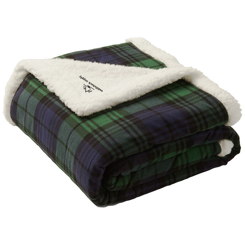 Load image into Gallery viewer, Saddleback Supply Flannel Sherpa Blankets