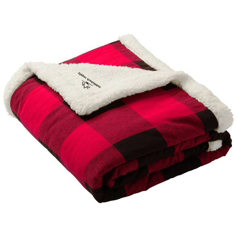 Load image into Gallery viewer, Saddleback Supply Flannel Sherpa Blankets