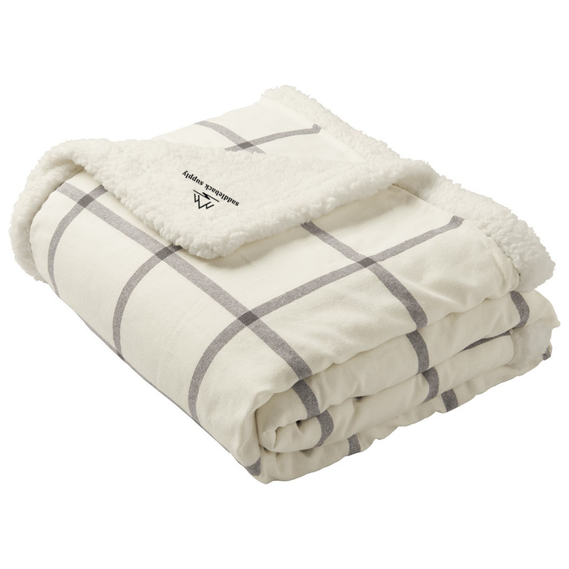 Load image into Gallery viewer, Saddleback Supply Flannel Sherpa Blankets