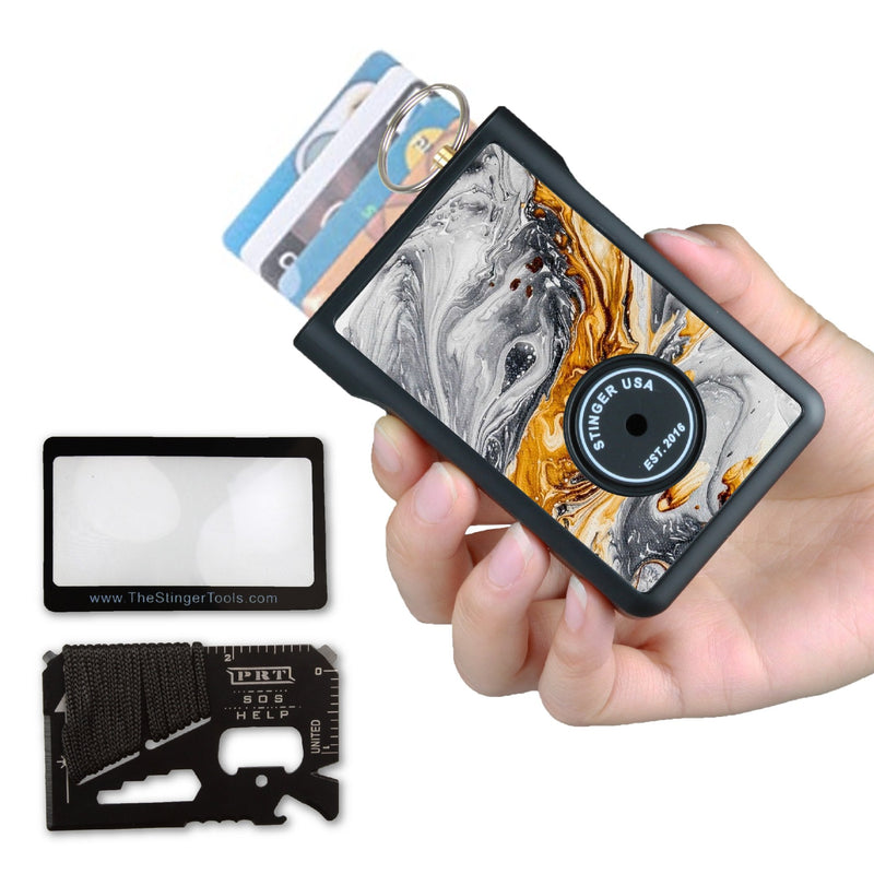 Load image into Gallery viewer, Safety Wallet With Personal Alarm Multi Functional Tool (Peony)