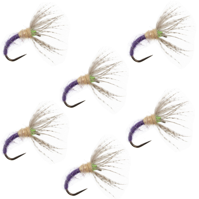 Load image into Gallery viewer, Grave Digger Sakasa Kebari - 6 Tenkara Flies - Size 10