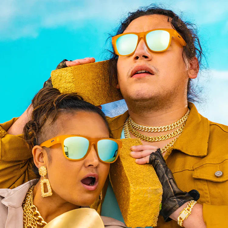 Load image into Gallery viewer, "Gold Digging With Sasquatch” BFG Premium Sunglasses