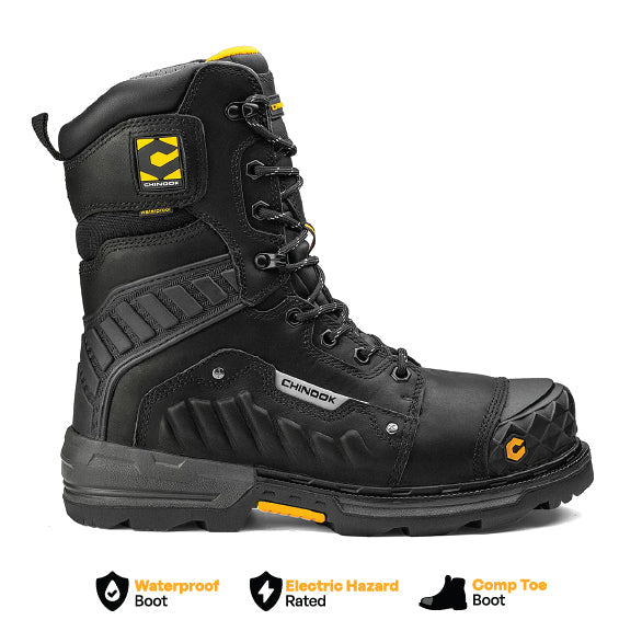 Load image into Gallery viewer, Scorpion 9” Composite Toe Men’s Waterproof Work Boot - Black