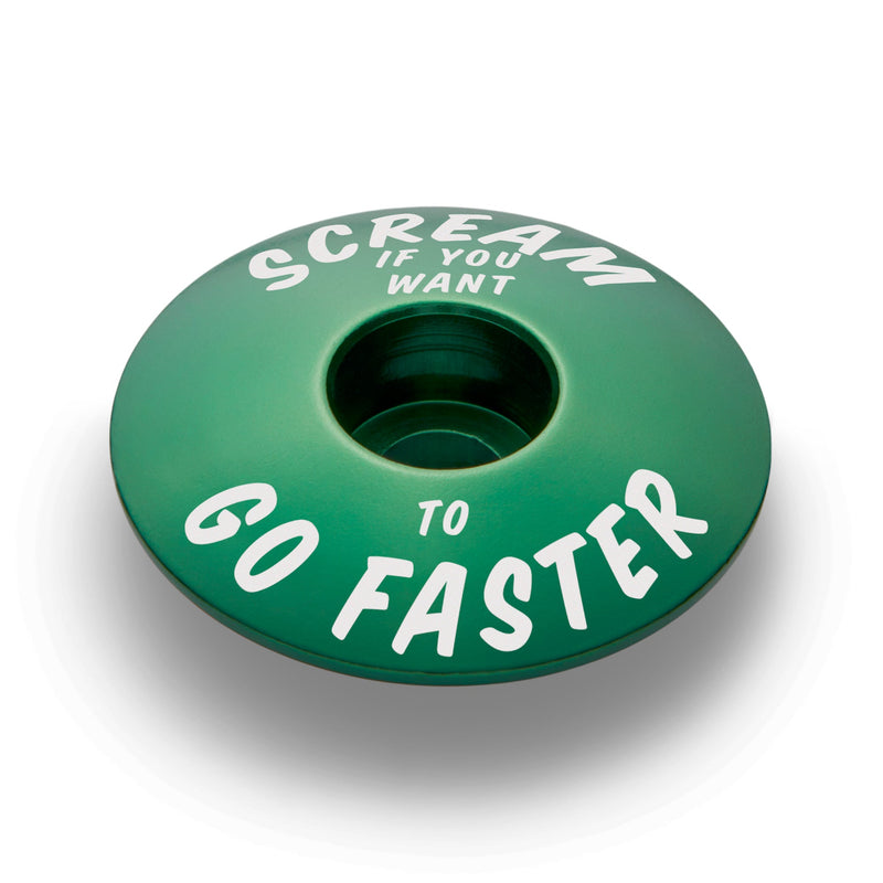 Load image into Gallery viewer, Scream If You Want to Go Faster - Bicycle Headset Cap