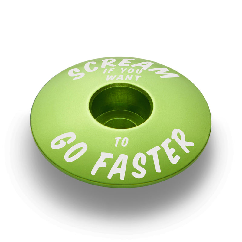 Load image into Gallery viewer, Scream If You Want to Go Faster - Bicycle Headset Cap