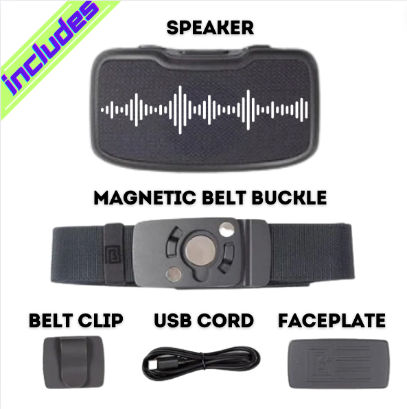 Load image into Gallery viewer, Boomin' Belts - Bluetooth Belt Buckle Speaker