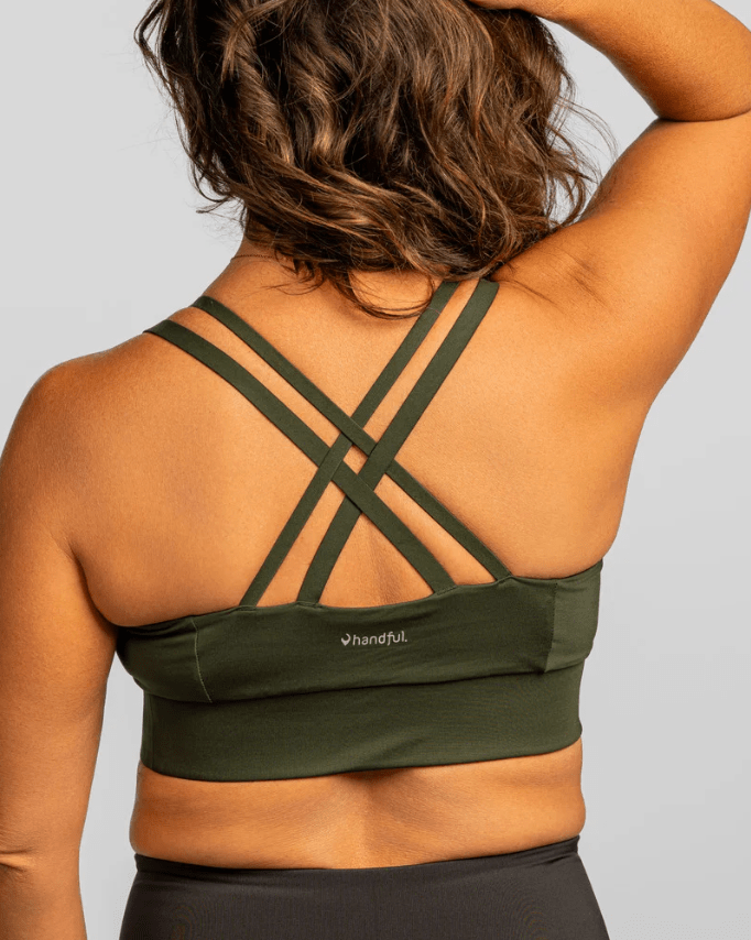 Load image into Gallery viewer, Double Down Bra – JunipHer (Forest Green)