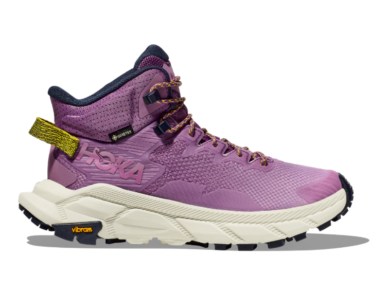 Women's Hoka Trail Code GTX, Amethyst/Celadon Tint, 8.5 B Medium - Skoutley Outdoors LLC
