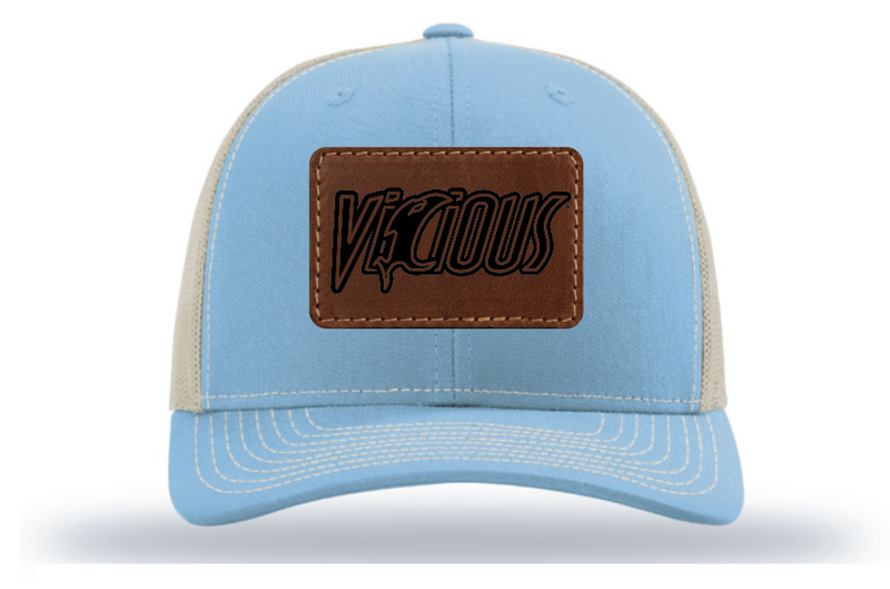 Load image into Gallery viewer, Vicious Logo - Columbia Blue/Khaki