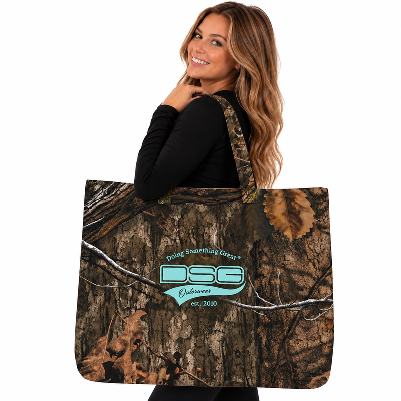 Load image into Gallery viewer, Logo Camo Tote Bag - Realtree Edge & Mossy Oak Country DNA