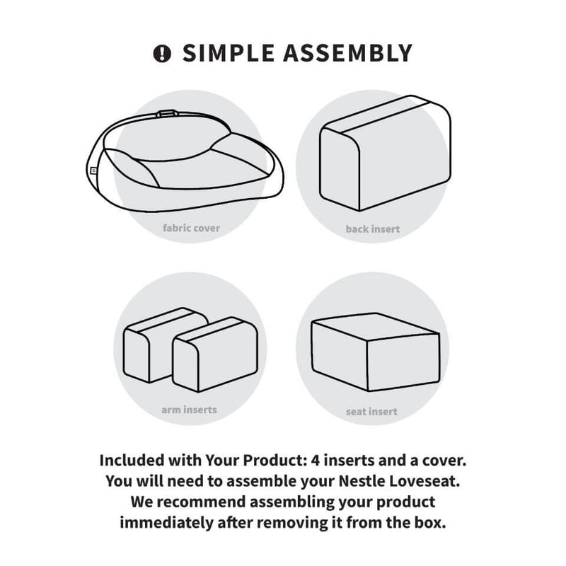 Load image into Gallery viewer, Nestle Loveseat
