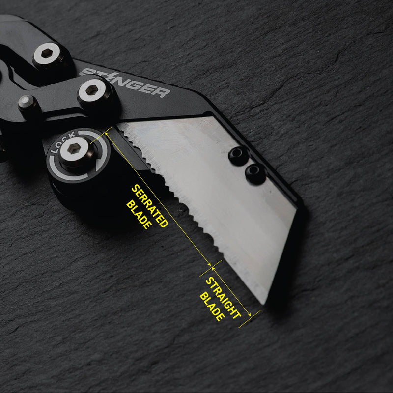 Load image into Gallery viewer, Stinger P01 Partially Serrated Utility Blade Replacement (6 pcs)