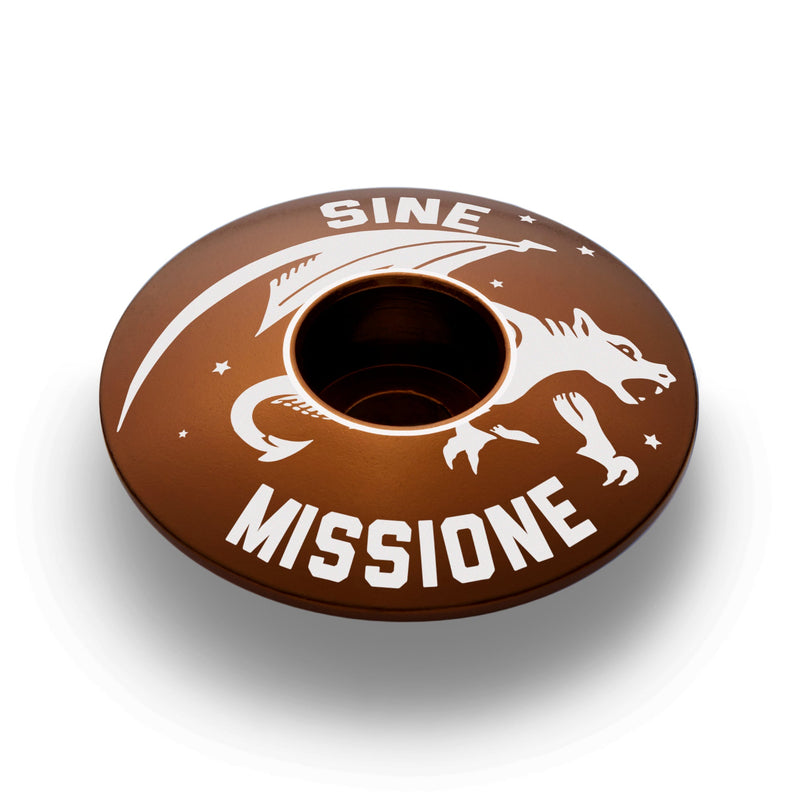 Load image into Gallery viewer, SINE MISSIONE - NO MERCY BICYCLE HEADSET CAP