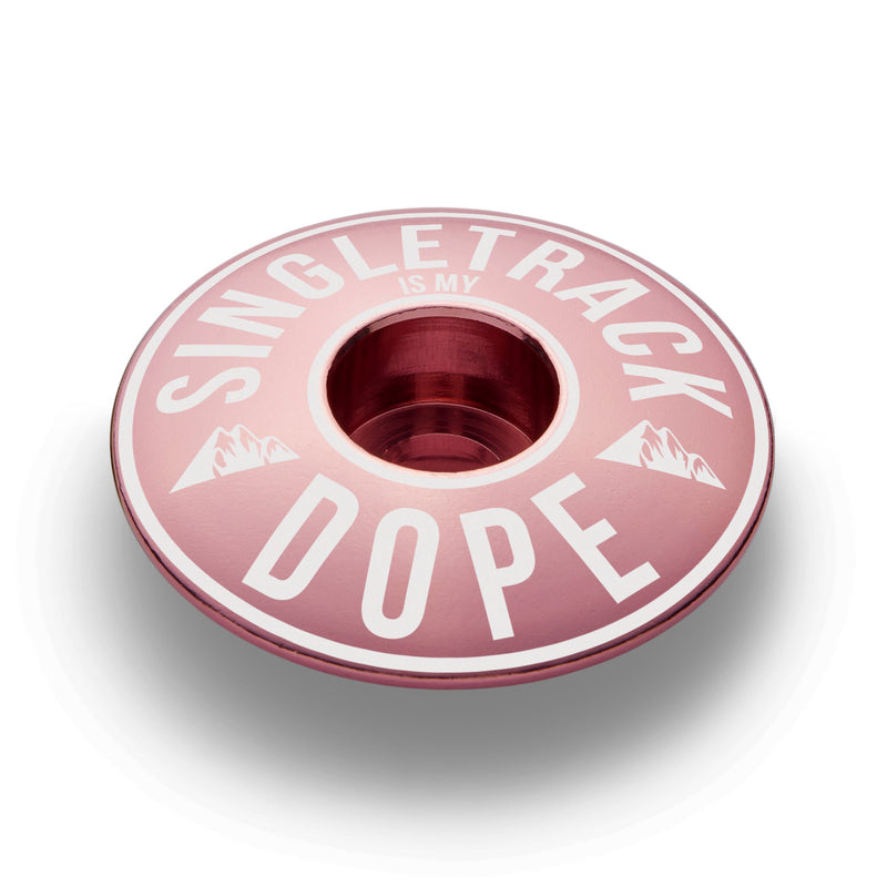 Load image into Gallery viewer, Singletrack Is My Dope Bicycle Headset Cap
