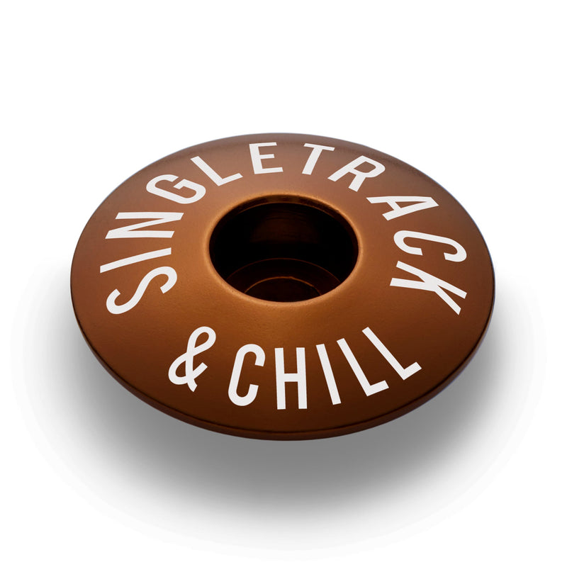 Load image into Gallery viewer, Singletrack & Chill Bicycle Headset Cap