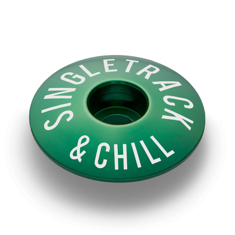 Load image into Gallery viewer, Singletrack & Chill Bicycle Headset Cap