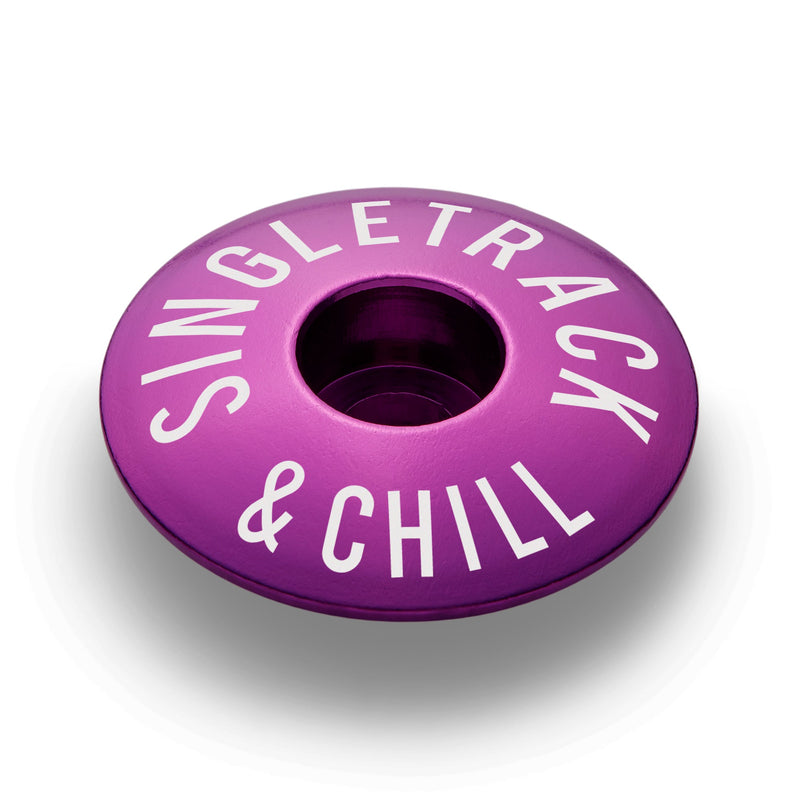 Load image into Gallery viewer, Singletrack & Chill Bicycle Headset Cap