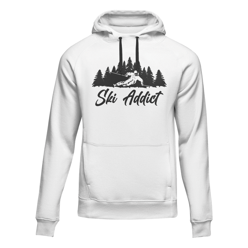 Load image into Gallery viewer, Ski Addict Adult Fleece Hoodie