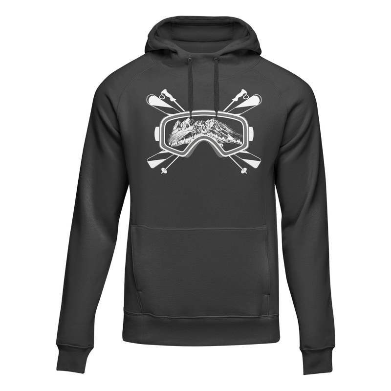 Load image into Gallery viewer, Ski Goggles Adult Fleece Hoodie